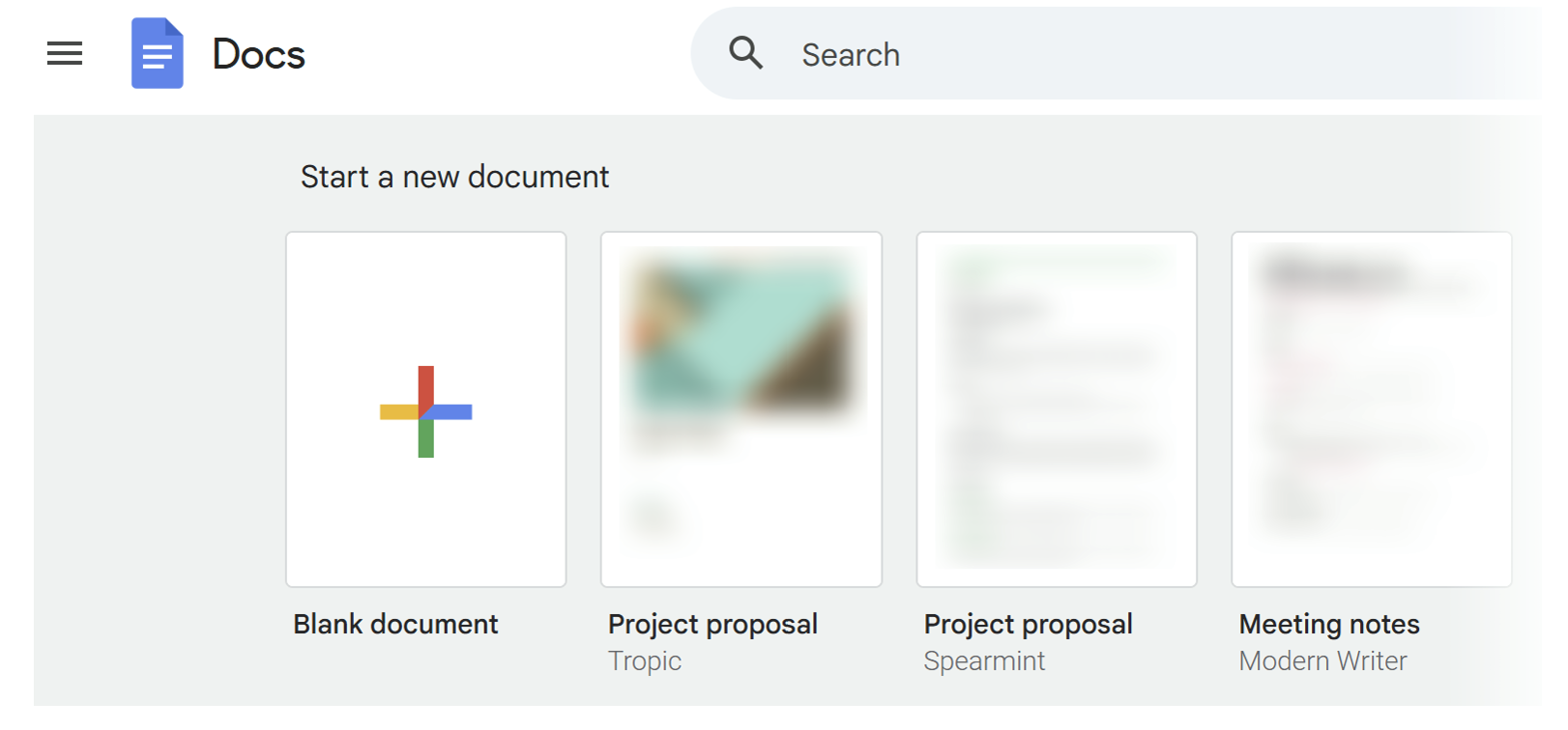 So erstellen Sie eine Zeitachse in Google Docs: Neues Dokument öffnen