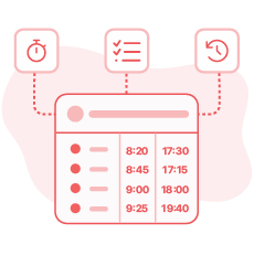 Every time entry, timer, and clock-in feeds the attendance record automatically